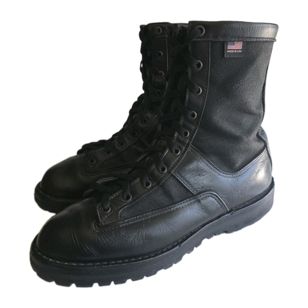 Danner Acadia 8" Boots USA Made 10 D Black Gore-Tex Tactical Vibram 21210 Mens